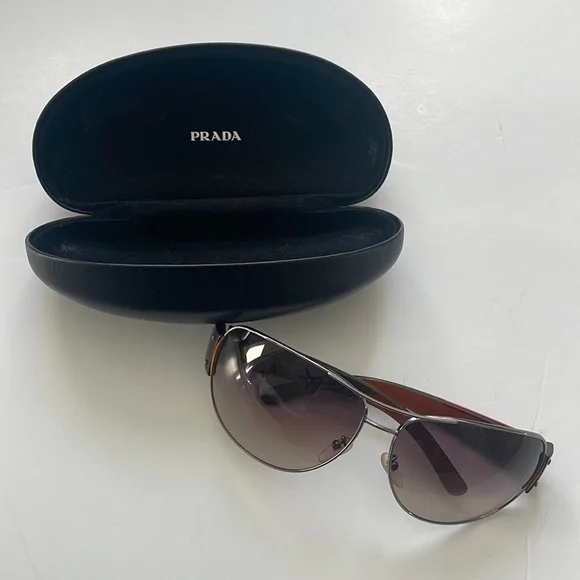 Prada | Accessories | Prada Sunglasses With Hard Case | Poshmark display picture 2